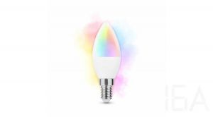 Modee Okos LED lámpa RGB (Tuya Wi-Fi) C38 gyertya 4,9W- E14 470lm DIM 220-240V LED Smart Candle E14 LED izzó 1