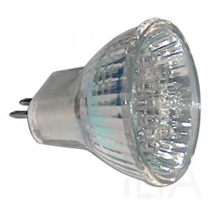 Tracon  MR11L-R Hidegtükrös LED fényforrás, vörös 0,8W 12-24V LED izzó 0
