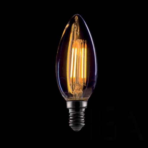 Elmark vintage gyertya LED izzó dimmelhető C35 4W E14 2800-3200K,aranyozott üveggel Izzószálas fényforrás 0