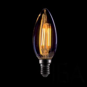Elmark vintage gyertya LED izzó dimmelhető C35 4W E14 2800-3200K,aranyozott üveggel Izzószálas fényforrás