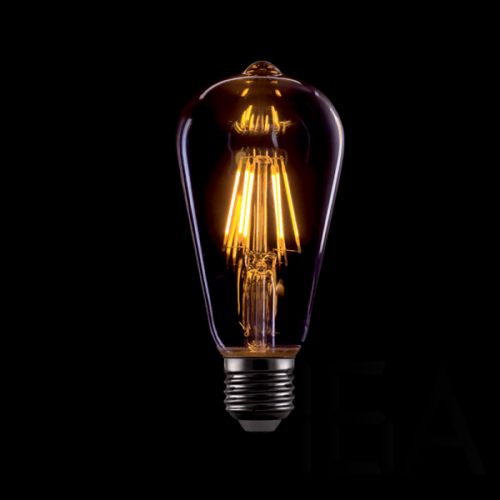 Elmark vintage Edison LED izzó dimmelhető ST64 8W E27 2800-3200K aranyozott üveggel Vintage izzó 0
