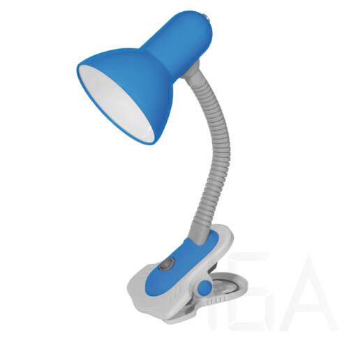 Kanlux SUZI HR-60-BL E27-es 60W gégecsöves csíptetős asztali lámpa, kék Asztali lámpa 0