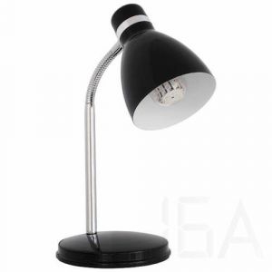 Kanlux ZARA HR-40-B E14-es 40W gégecsöves asztali lámpa, fekete Asztali lámpa