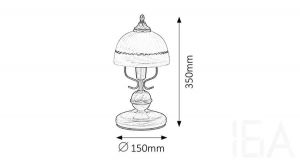 Rábalux  8812 Flossi asztali lámpa, H31cm Asztali lámpa 2