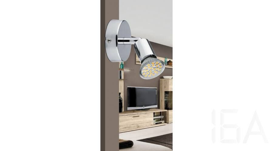 Rábalux  6986 Norton LED, 1-es szpot lámpa GU10/3W LED króm Fali lámpa 2