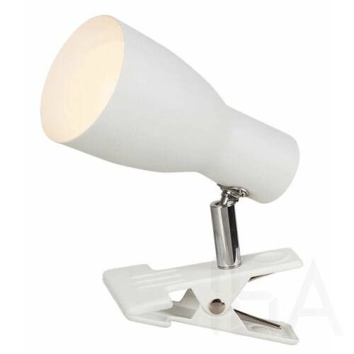 Rábalux  6026 Ebony, 1-es fehér csíptetős szpot lámpa fém burával Fali lámpa 0
