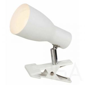 Rábalux  6026 Ebony, 1-es fehér csíptetős szpot lámpa fém burával Fali lámpa 0