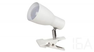 Rábalux  6026 Ebony, 1-es fehér csíptetős szpot lámpa fém burával Fali lámpa 1