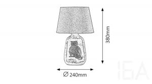 Rábalux  4373 Dora, "vintage" stílusú dekoratív asztali lámpa Hálószoba lámpa 3