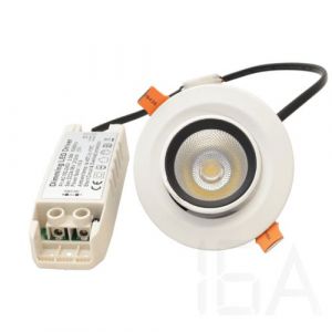 Tracon  DLCOBA10W Beépíthető álmennyezeti LED lámpatest, forgatható Irodai lámpa