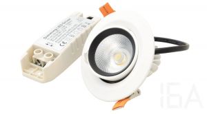 Tracon  DLCOBA10W Beépíthető álmennyezeti LED lámpatest, forgatható Mélysugárzó 2