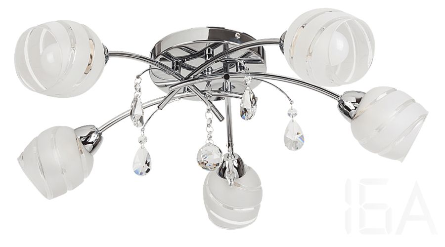 Rábalux  2622 Melissa, modern mennyezeti lámpa üveg kristálydekorációval Mennyezeti lámpa 1