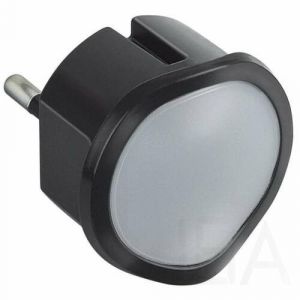 Legrand  Csatlakozódugó tartalékvilágítással, LED, fényerőszabályozható, fekete, 50679 Szabályozható fényerejű lámpa