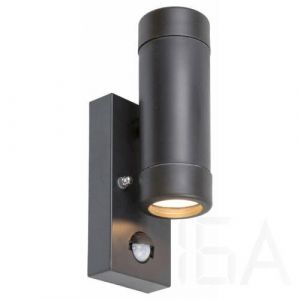 Rábalux  8835 Medina kültéri fali lámpa, mozgásérzékelős, fekete, GU10 Kültéri mozgásérzékelős lámpa