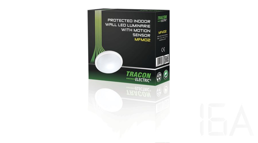 Tracon   MFM02 Műanyag védett beltéri fali LED lámpatest mozgásérzékelővel Kültéri mozgásérzékelős lámpa 2