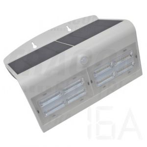 Tracon  Napelemes LED fali világítótest mozgásérzékelővel, fehér, LSLBW7W Kültéri mozgásérzékelős lámpa