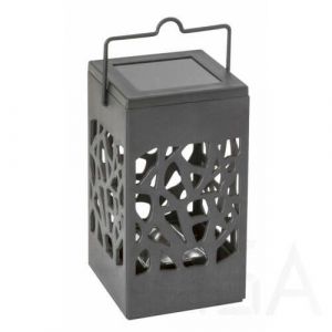Rábalux  8948 Mora kültéri napelemes lámpa, fekete, LED Kültéri napelemes lámpa