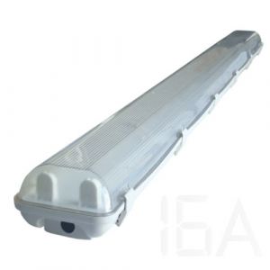 Tracon  Védett lámpatest LED csövekhez, egyoldalas betáp, TLFVLED206 Ledreszerelt üres armatúra